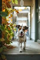 ai generiert Heilung Pfoten Umarmen das Liebe und Widmung von ein Veterinär Hund Enthusiast foto