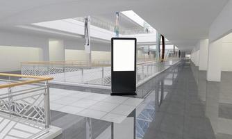 Totem und Kiosk Digital Signage 3d gerendert foto