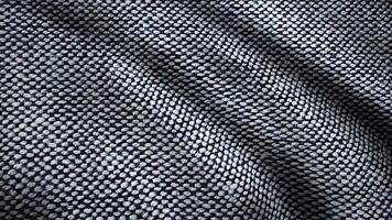 Detail Stoff von Denim zum Muster und Hintergrund, schließen hoch. Baumwolle Stoff Textur. oben Aussicht von Stoff Textil- Oberfläche. Blau Kleidung Hintergrund. foto