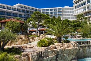 Hvar, Kroatien, 8. September 2014 - Unbekannte Personen im Amfora Hotel auf der Insel Hvar, Kroatien. Hotel verfügt über 330 Zimmer.