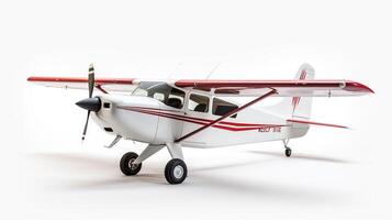 Anzeigen ein 3d Miniatur Cessna 172. generativ ai foto