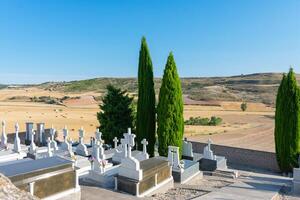 traditionell katholisch Friedhof mit Granit Pantheons foto