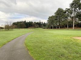 ein blick auf die landschaft von cheshire im carden park foto