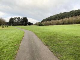 ein blick auf die landschaft von cheshire im carden park foto