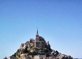 ein Aussicht von mont Heilige michel im Frankreich foto