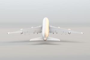 Flugzeug nehmen aus ein 3d Reise Flugzeug foto