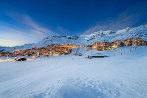 val Thorens im Frankreich foto