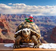 ai generiert Schildkröte im das großartig Schlucht National Park, Arizona, USA foto