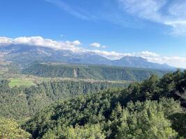 Landschaft tazi Schlucht im Manavgat, Antalya, Truthahn Antenne oben Sicht. foto