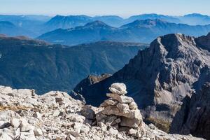 Blick auf die Berggipfel der Dolomiten. brenta, italien foto