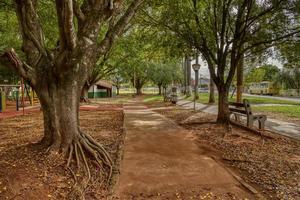 cassilandia, mato grosso do sul, brasilien, 2021 -offener fußgängerbereich quadrat elza vendrame foto