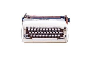 alte Schreibmaschine isoliert foto