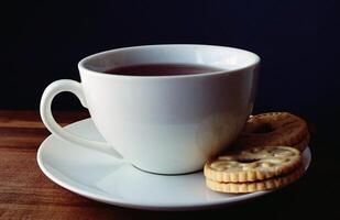 Tasse von Kaffee Hintergrund, Kaffee Zeit Foto