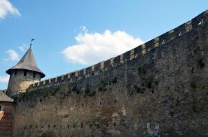 Burgmauern aus Stein foto