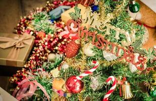 Weihnachten Rand auf Holz - - Ton Jahrgang foto