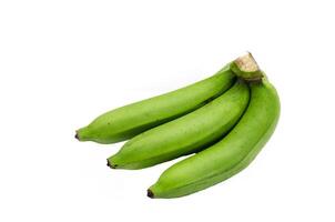 Grün Banane bündeln auf ein Weiß Hintergrund foto