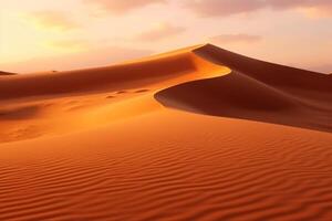 ai generiert leeren Quartal Wüste Dünen beim liwa abu Dhabi vereinigt arabisch Emirate foto