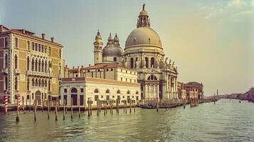 ai generiert Foto von majestätisch, historisch Gebäude mit kompliziert architektonisch Einzelheiten, Stehen neben heiter Körper von Wasser unter klar Himmel. das Gebäude hat groß Kuppel beim das oben ai generiert