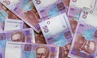 50 ukrainisch Griwna Bank Hinweis gemacht im 2014. Griwna ist National Währung im Ukraine foto