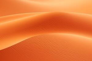ai generiert schließen oben Orange Sand Textur im leeren Quartal Wüste im vereinigt arabisch Emirate. Sand Dünen. abstrakt Sand Textur. foto