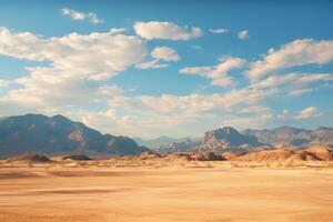 ai generiert Wüste Landschaft von Tod Senke National Park Nevada USA Panorama foto