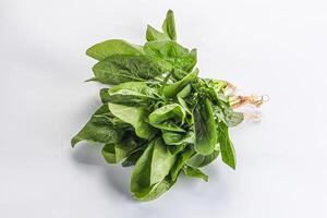 natürlich organisch roh Grün Spinat foto