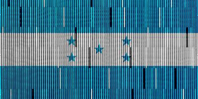 Flagge von Republik von Honduras auf ein texturiert Hintergrund. Konzept Collage. foto