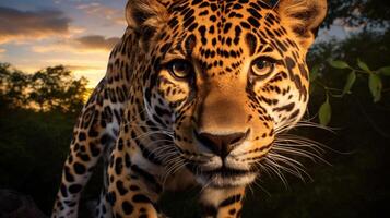 ai generiert Jaguar hoch Qualität Bild foto