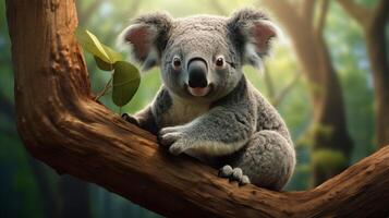 ai generiert Koala hoch Qualität Bild foto