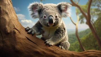 ai generiert Koala hoch Qualität Bild foto