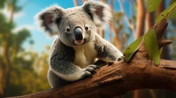 ai generiert Koala hoch Qualität Bild foto