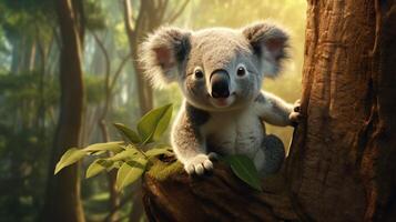 ai generiert Koala hoch Qualität Bild foto