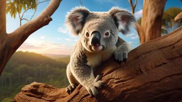 ai generiert Koala hoch Qualität Bild foto