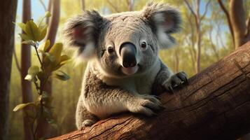 ai generiert Koala hoch Qualität Bild foto