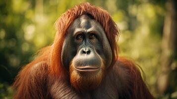 ai generiert Orang-Utan hoch Qualität Bild foto