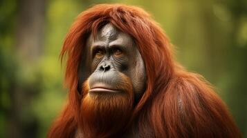 ai generiert Orang-Utan hoch Qualität Bild foto