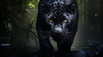 ai generiert Panther hoch Qualität Bild foto