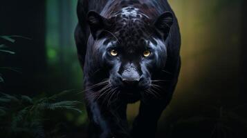 ai generiert Panther hoch Qualität Bild foto