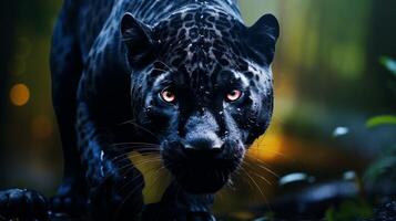 ai generiert Panther hoch Qualität Bild foto