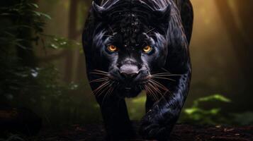 ai generiert Panther hoch Qualität Bild foto