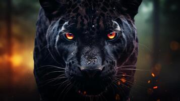 ai generiert Panther hoch Qualität Bild foto
