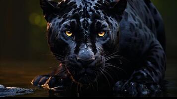 ai generiert Panther hoch Qualität Bild foto