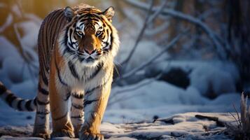 ai generiert Tiger hoch Qualität Bild foto