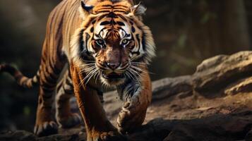 ai generiert Tiger hoch Qualität Bild foto