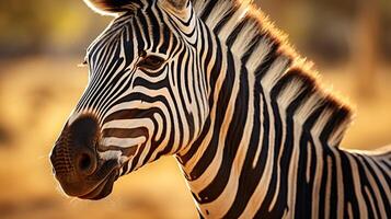 ai generiert Zebra hoch Qualität Bild foto