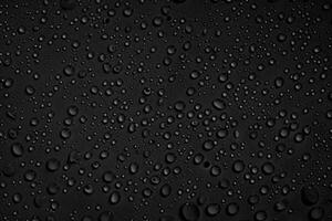 Wassertropfen auf schwarzem Hintergrund foto