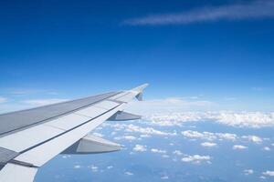 schön Himmel Landschaft Aussicht von Flugzeug foto