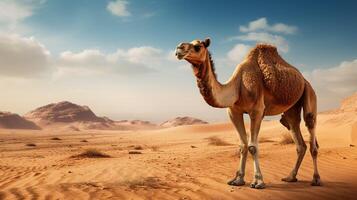 ai generiert Kamel hoch Qualität Bild foto