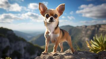 ai generiert Chihuahua hoch Qualität Bild foto