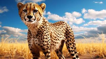 ai generiert Gepard hoch Qualität Bild foto